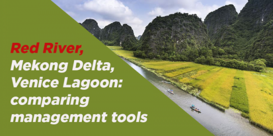 Red River, Mekong Delta, Venice Lagoon: comparing management tools
